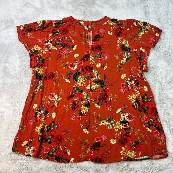 Torrid Lot of 5 Tops Blouses Chiffon Rayon Plus Size 3X Womens Floral Shirts - Picture 14 of 16